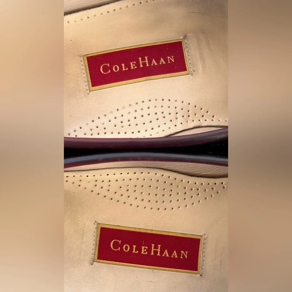 Cole Haan Men’s Pinch Tassel Loafers Hand Sewn Moc-Toe‎ Mahogany Size 12E